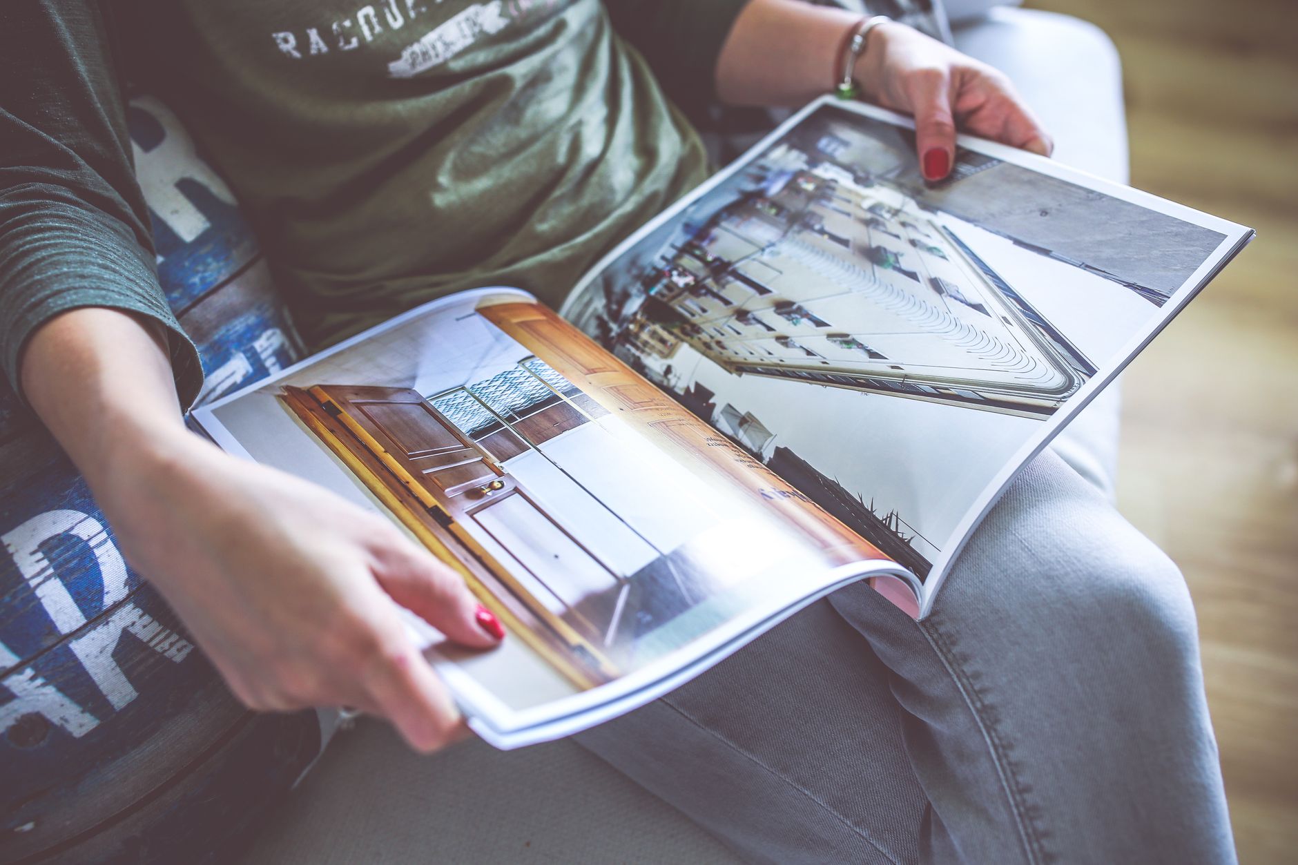 Timeless interior decorating cover illustration